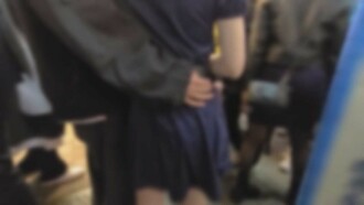 ``#51-3'' 澀谷萬聖節cosplay暴露的嬌小妹美。一起喝酒*，連續三人狂歡♡相互感受♡